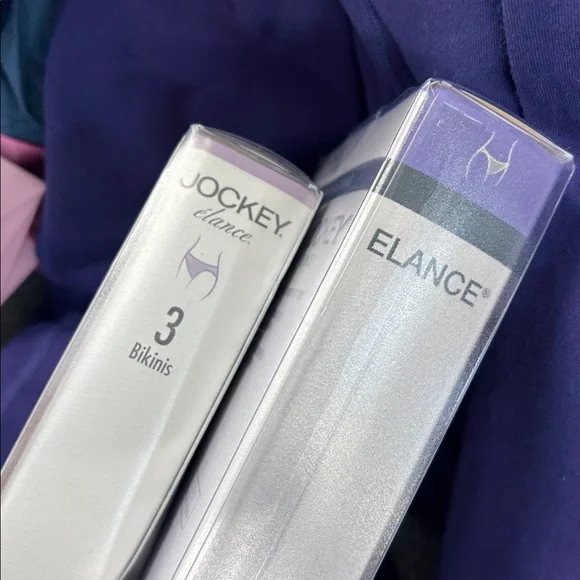 Jockey 2  3-Pack Bikini Briefs in Yellow, Blue & White Polka Dot elance undies - Picture 9 of 9